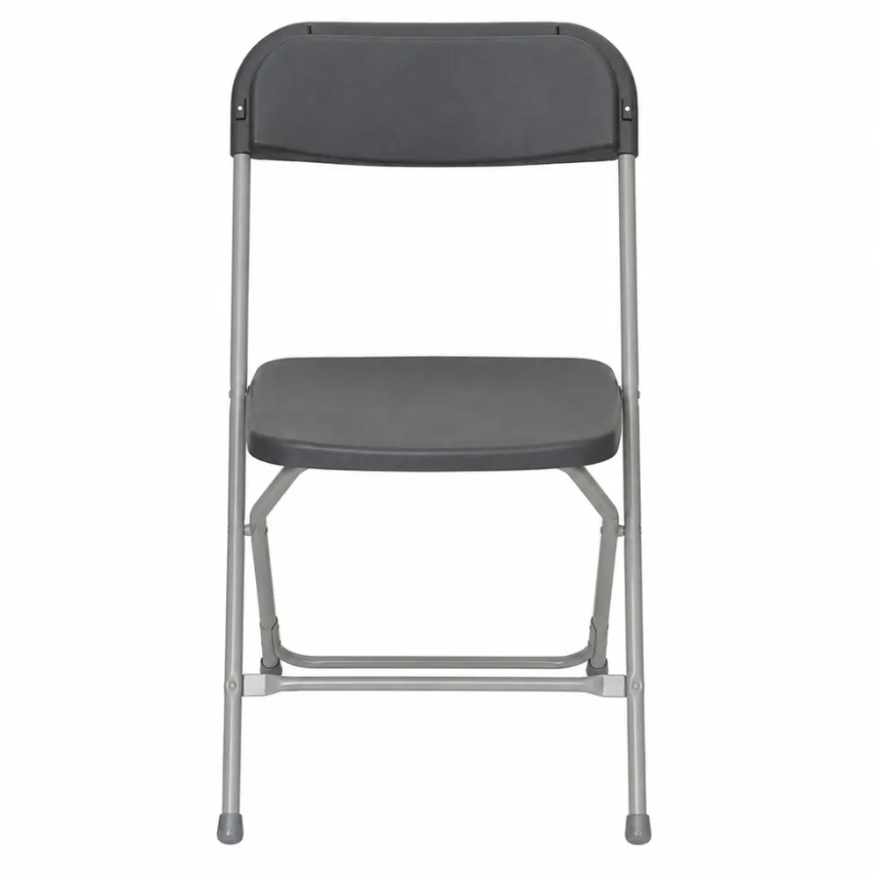 Feather XT™ Plastic Folding Chair - 630 lb Capacity - Dark Grey