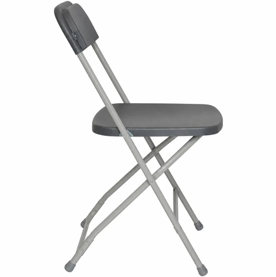 Feather XT™ Plastic Folding Chair - 630 lb Capacity - Dark Grey