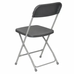 Feather XT™ Plastic Folding Chair - 630 lb Capacity - Dark Grey
