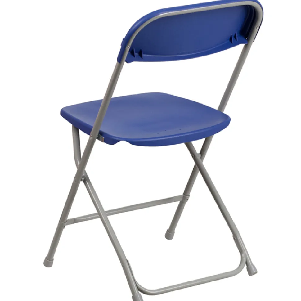 Feather XT™ Plastic Folding Chair - 630 lb Capacity - Blue