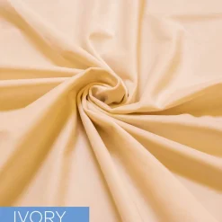 Fire Velvet (IFR) Drape w/ Sewn Rod Pocket - Ivory