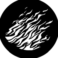 Flames 2 - Stock Gobo for Gobo Light Projectors - Choose your size!