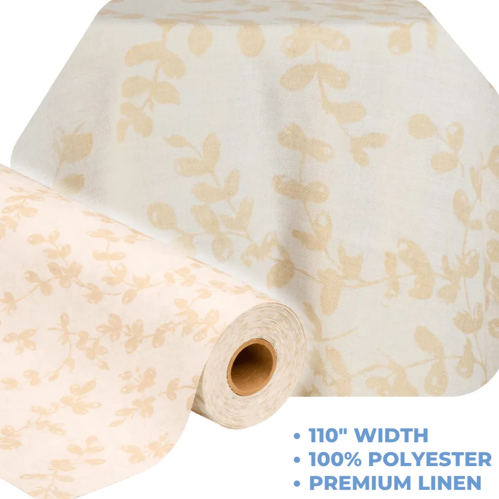 Flax Portofino by the Yard - 110" Width