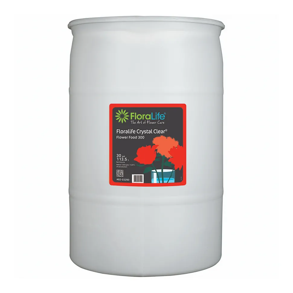 Floralife CRYSTAL CLEAR Flower Food 300 Liquid, 30 gal - 1 Piece