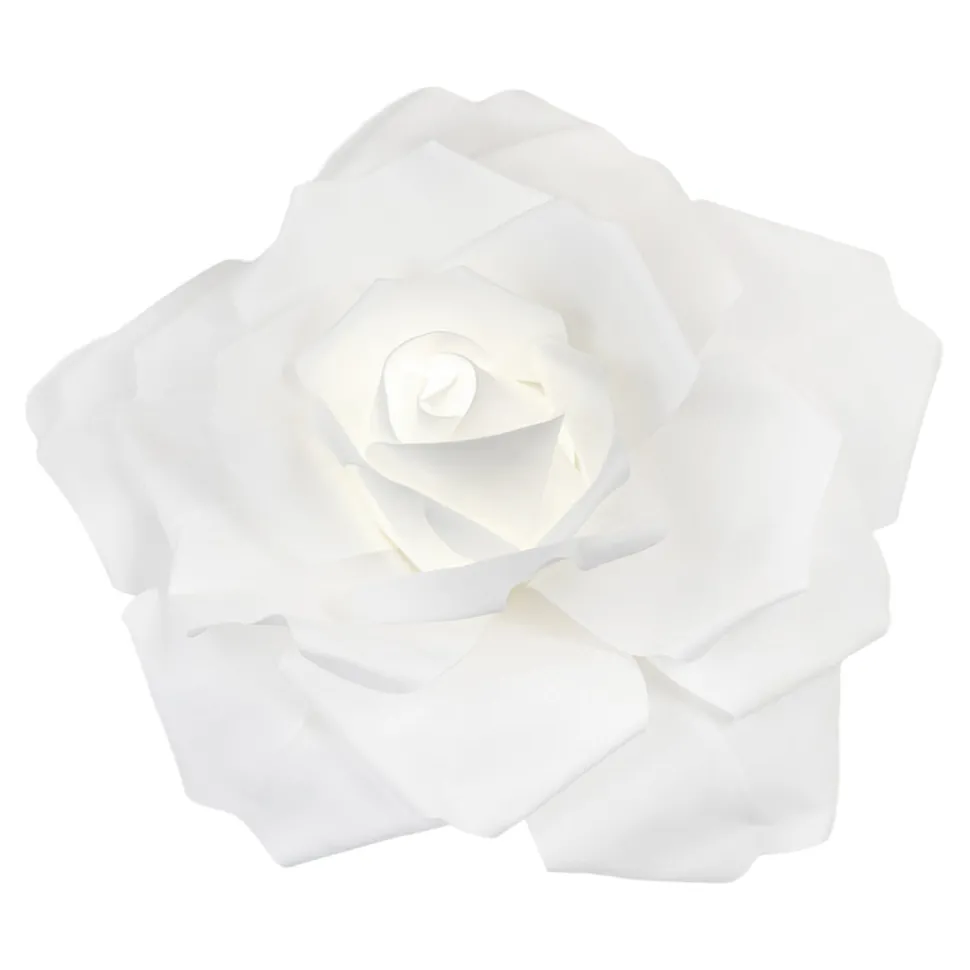 20" Foam LED Rose for Wall Decor, Backdrops and More - White