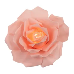 12" Foam LED Rose for Wall Decor, Backdrops and More - Blush
