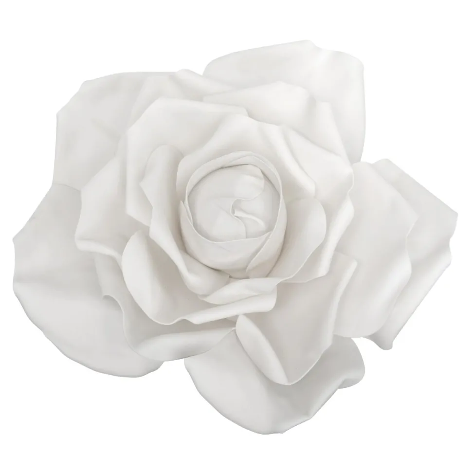 Foam Rose With LED Light 20" - White