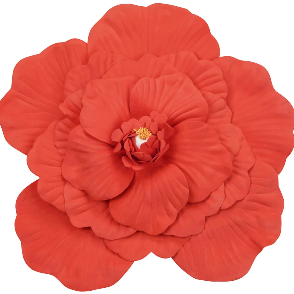 16" Foam Wedding Flower for Wall Decor, Backdrops and More - Red