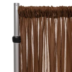 *FR* Crushed Sheer Voile Curtain Panel by Eastern Mills w/ 4