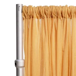 *FR* Crushed Sheer Voile Curtain Panel by Eastern Mills w/ 4