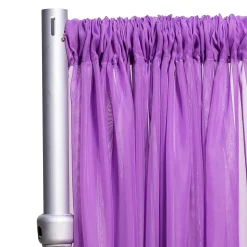 *FR* Crushed Sheer Voile Curtain Panel by Eastern Mills w/ 4