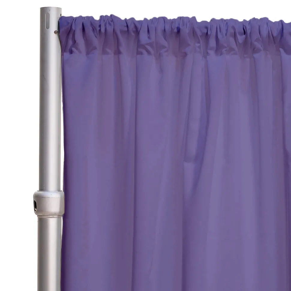 *FR* LUXE Satin Drape Panel by Eastern Mills (59" Wide) w/ 4" Sewn Rod Pocket - Vintage Grape