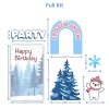 Frozen Snow Party Foam Core Birthday Backdrop Kit by PopScene™