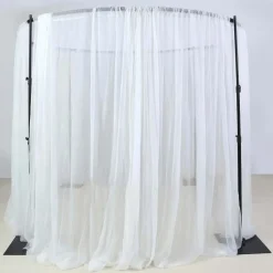 10ft Adjustable 4-Post Black Metal Round Canopy Backdrop Stand (Circular Arch / Chuppah / Mandap Frame)
