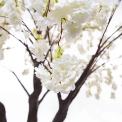 10ft Artificial Drooping Cherry Blossom Tree — White, 20 Interchangeable Branches | Customize for Weddings & Events | ModTree™ Collection
