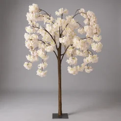 4.3ft Artificial Drooping Hydrangea Bloom Tabletop Centerpiece Tree — Blush / Light Pink / Pink | ModTree™ Collection