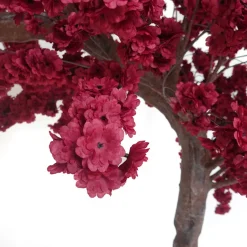 11ft Artificial Flowering Hydrangea Tree — Maroon, 27 Interchangeable Branches | ModTree™ Collection