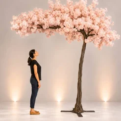 11ft Artificial Flowering Hydrangea Tree — Blush / Light Pink, 27 Interchangeable Branches | ModTree™ Collection
