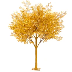 6.5ft Artificial 5Ft Tall Gold Tree — Gold, 10 Interchangeable Branches | Customize for Weddings & Events | ModTree™ Collection