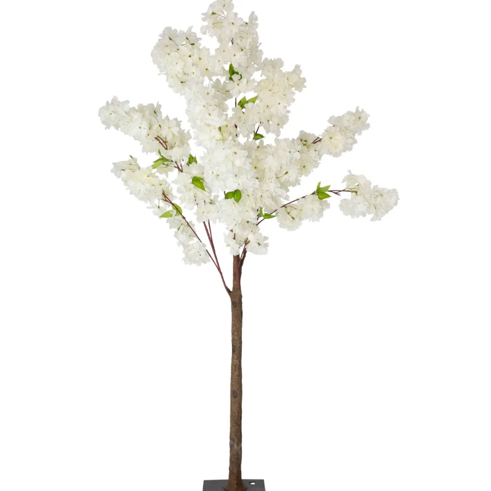 4.5ft Artificial Hydrangea Bloom Tabletop Centerpiece Tree — White | ModTree™ Collection