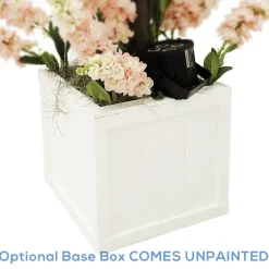 6ft Artificial Hydrangea Bloom Tree — Red, 10 Interchangeable Branches | Customize for Weddings & Events | ModTree™ Collection
