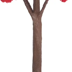 6ft Artificial Hydrangea Bloom Tree — Red, 10 Interchangeable Branches | Customize for Weddings & Events | ModTree™ Collection