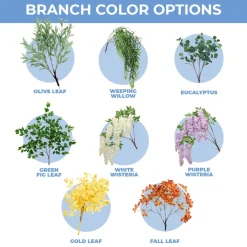 6ft Artificial Hydrangea Bloom Tree — Light Pink / Blush w/ Green Leaves, 10 Interchangeable Branches | Customize for Weddings & Events | ModTree™ Collection