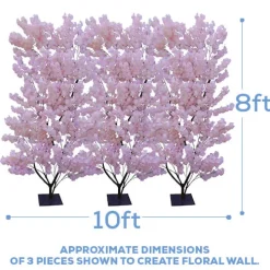 8ft Artificial Hydrangea Tree — Light Pink / Pink, 10 Interchangeable Branches | Customize for Weddings & Events | ModTree™ Collection