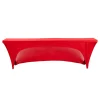 8ft Banquet 200 GSM Grade A Quality Open Back Spandex Table Cover - Red