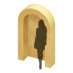 7ft Collapsible 3D Curved Full Arch with Shelves
