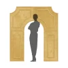 8ft Collapsible 3D Imperial Arch