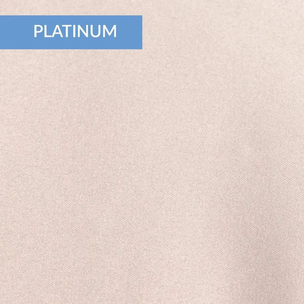 16FT - *FR* Lamour Matte Satin "Satinessa" w/ 4" Rod Pocket - 118" Wide - Many Color Options