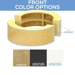 9ft Full Circle Round Collapsible Modular Bar - Select your Color & Finish