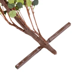 8ft Green Round Eucalyptus Leaf Wedding Ceremony Arch w/ Interchangeable Branches | ModTree™ Collection