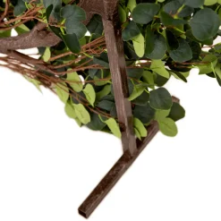 8ft Green Round Eucalyptus Leaf Wedding Ceremony Arch w/ Interchangeable Branches | ModTree™ Collection