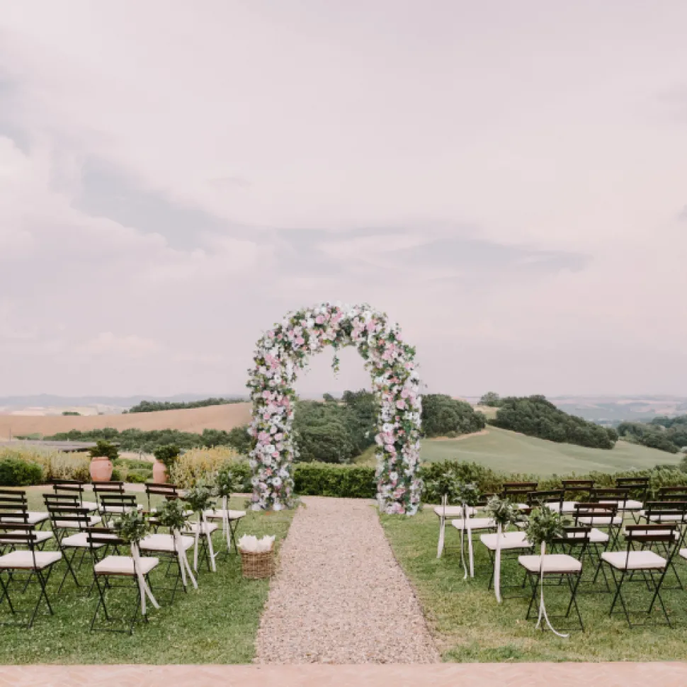 8ft LUXE Pink Rose & Green Leaf Mixed Floral Arch with Optional Frame