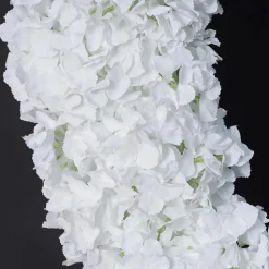 7ft LUXE White Hydrangea Heart Shaped Floral Arch with Optional Frame