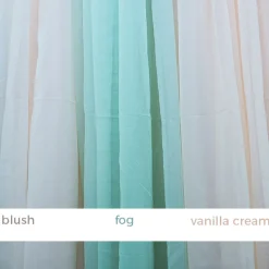 30ft 12-Panel Sheer Fabric Ceiling Draping in Assorted Colors