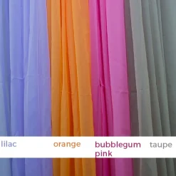 40ft 4-Panel Sheer Fabric Ceiling Draping in Assorted Colors