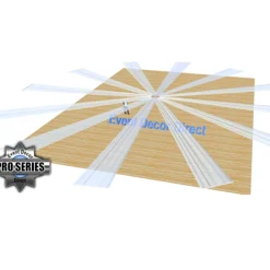 40ft 12-Panel Sheer Fabric Ceiling Draping in Assorted Colors
