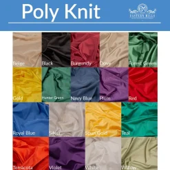 21ft Poly Knit Cloth Drape Panel w/ Sewn Rod Pocket (IFR) by Eastern Mills