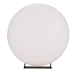 7ft Round Backdrop Set with White Cover and Carrying Bag