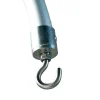 3ft W x 10ft H – Curved Aluminum Chandelier Hanger with Coupler and Heavy Steel Base