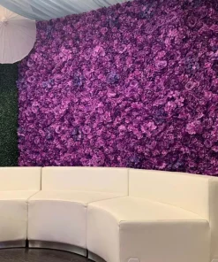 8ft x 12ft Portable Mixed Lavender/Purple Floral Backdrop Kit