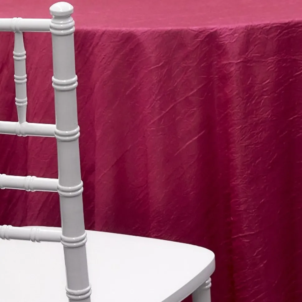FUCHSIA - *FR* Crushed Taffeta Tablecloth by Eastern Mills - Many Size Options