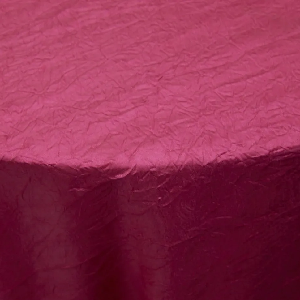 FUCHSIA - *FR* Crushed Taffeta Tablecloth by Eastern Mills - Many Size Options