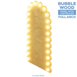 Full Arch Bubble Collapsing Chiara Wall Panel W/ Bulbs - Select Your Size!