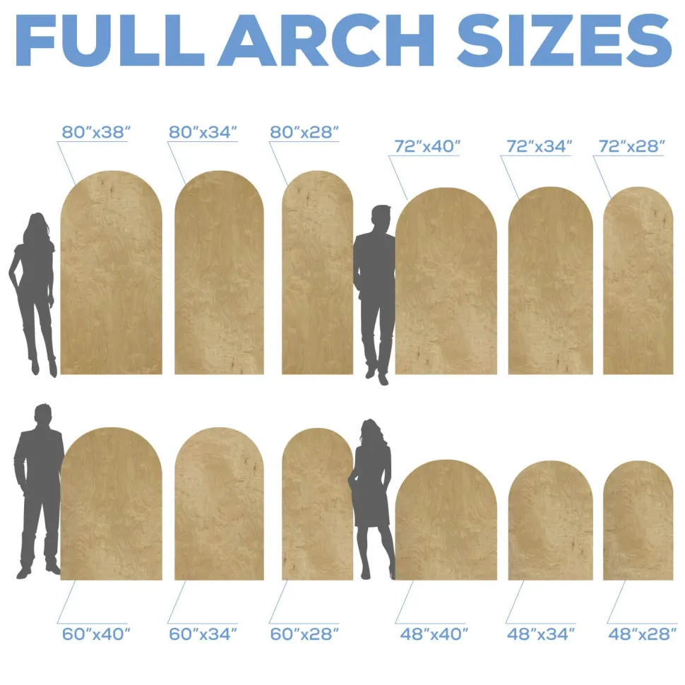 Full Arch Collapsing Chiara Wall Panel - Select Your Size!