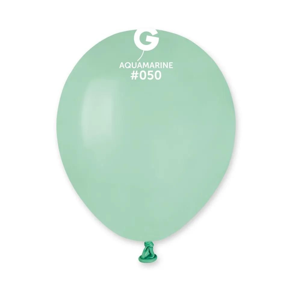 GEMAR Aquamarine 12" Balloon - 50 Pieces