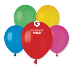 GEMAR Assorted 12" Balloon - 50 Pieces